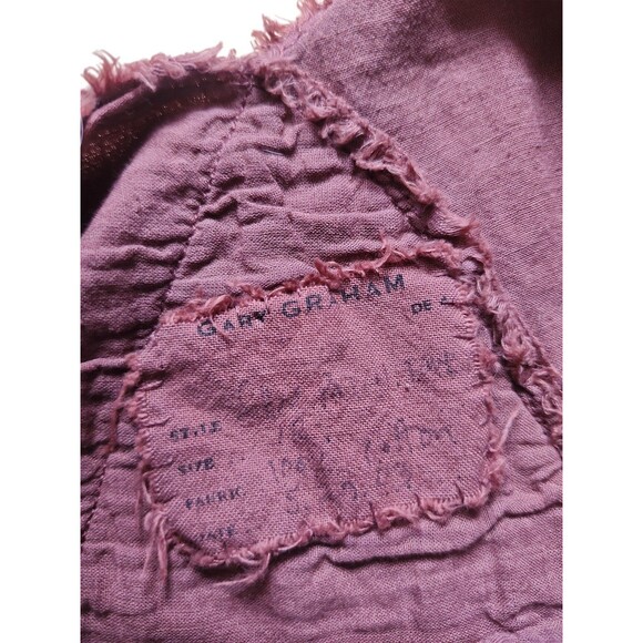 Gary Graham Y2K Fitted Patch Tank Womens 12 Brown Goblincore Fairy Grunge 2003 - Picture 5 of 7